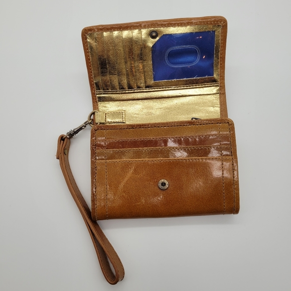 SHARIF | Artistic Expressions leather hand painted maple leaf floral wallet - Picture 3 of 11